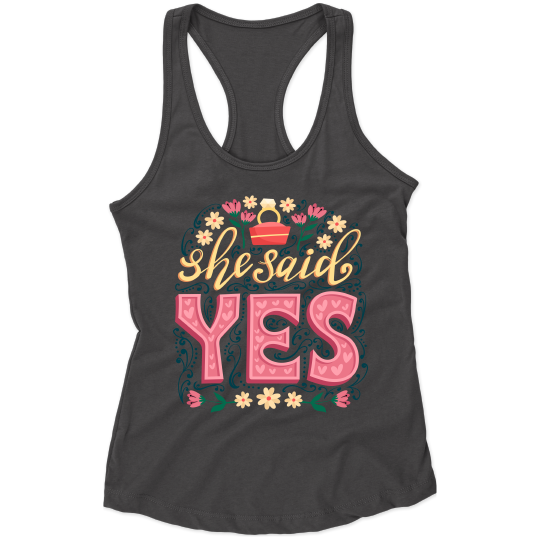 She Said Yes Branded Ladies Vest