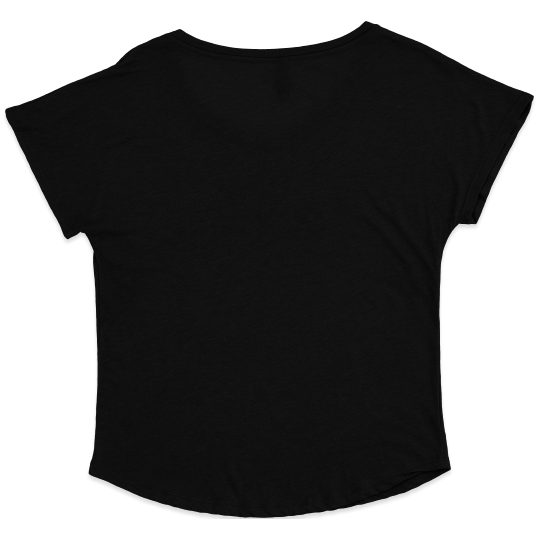 Black Round-Neck Ladies T-Shirt