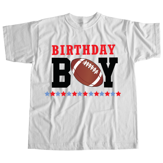 Birthday Boy Branded Football T-shirt