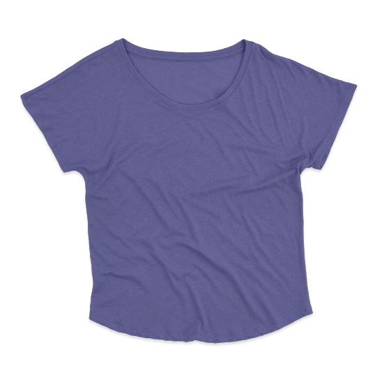 Blue Round-Neck Ladies T-Shirt