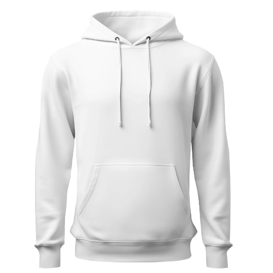 White Unisex Pullover Hoodie