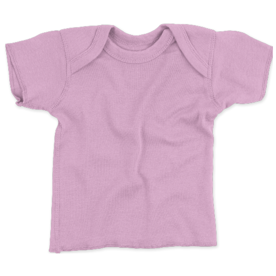 Infant Short-Sleeved Lilac Cotton T-Shirt